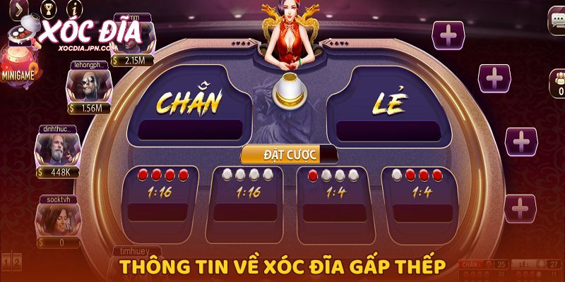 Thông tin về xóc đĩa gấp thếp